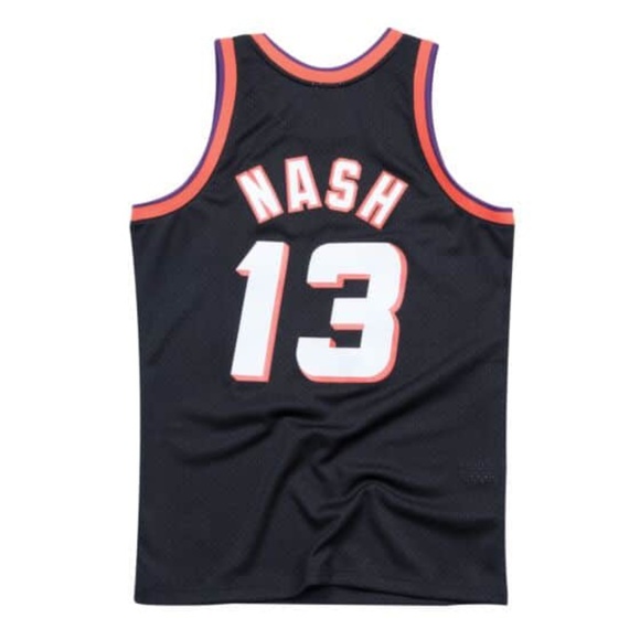 Mitchell & Ness Steve Nash Phoenix Suns 1996-97 Swingman Jersey (Black/Orange) - Picture 2 of 3
